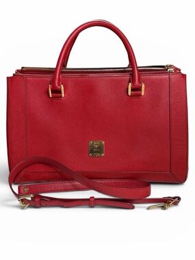 MCM 2 way tote bag with strap